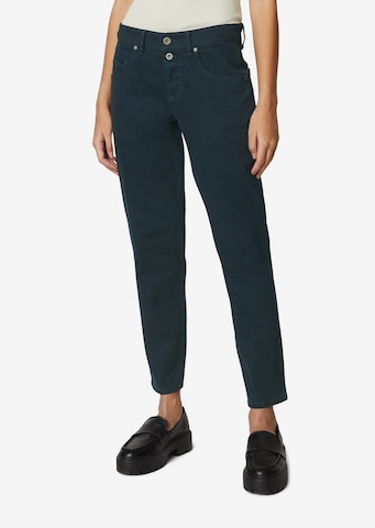 Marc O'Polo Tapered Pants 'Theda' in Blue: front