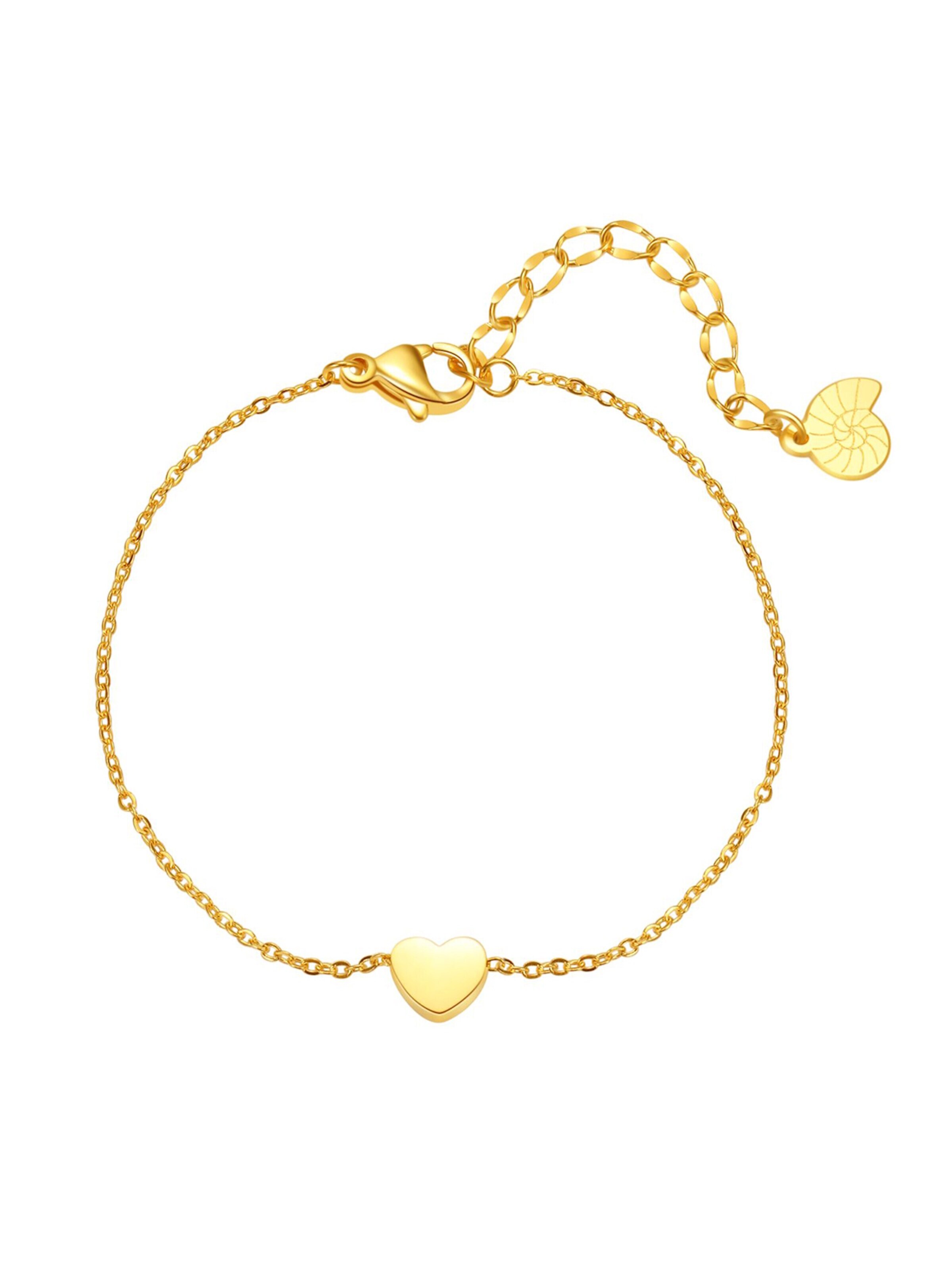 Hey Happiness Bracelet 'Tender' in Gold: front