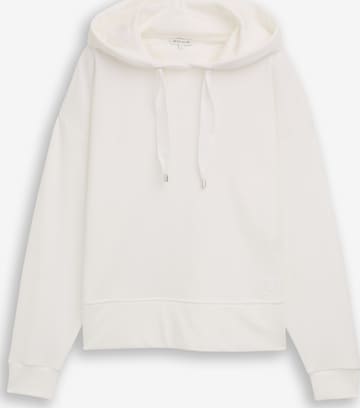 TOM TAILOR Sweatshirt i hvid: forside