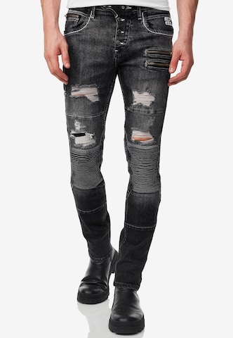 Rusty Neal Regular Jeans 'MISATO' in Grijs: voorkant