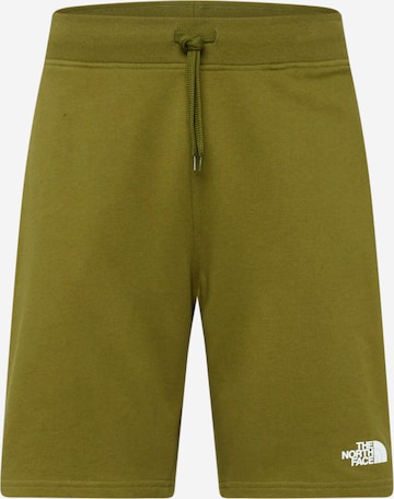 Regular Pantaloni de la THE NORTH FACE pe verde: față