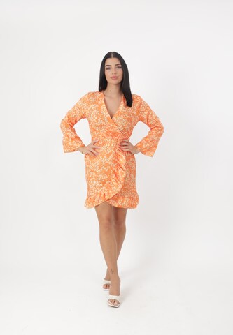 Elara Kleid in Orange: Vorderseite