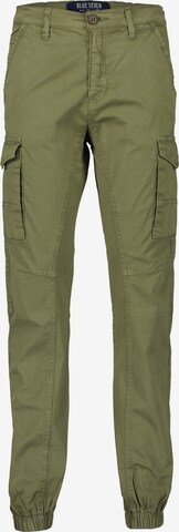 BLUE SEVEN Tapered Broek in Groen: voorkant