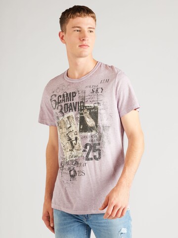 CAMP DAVID Shirt in Lila: voorkant
