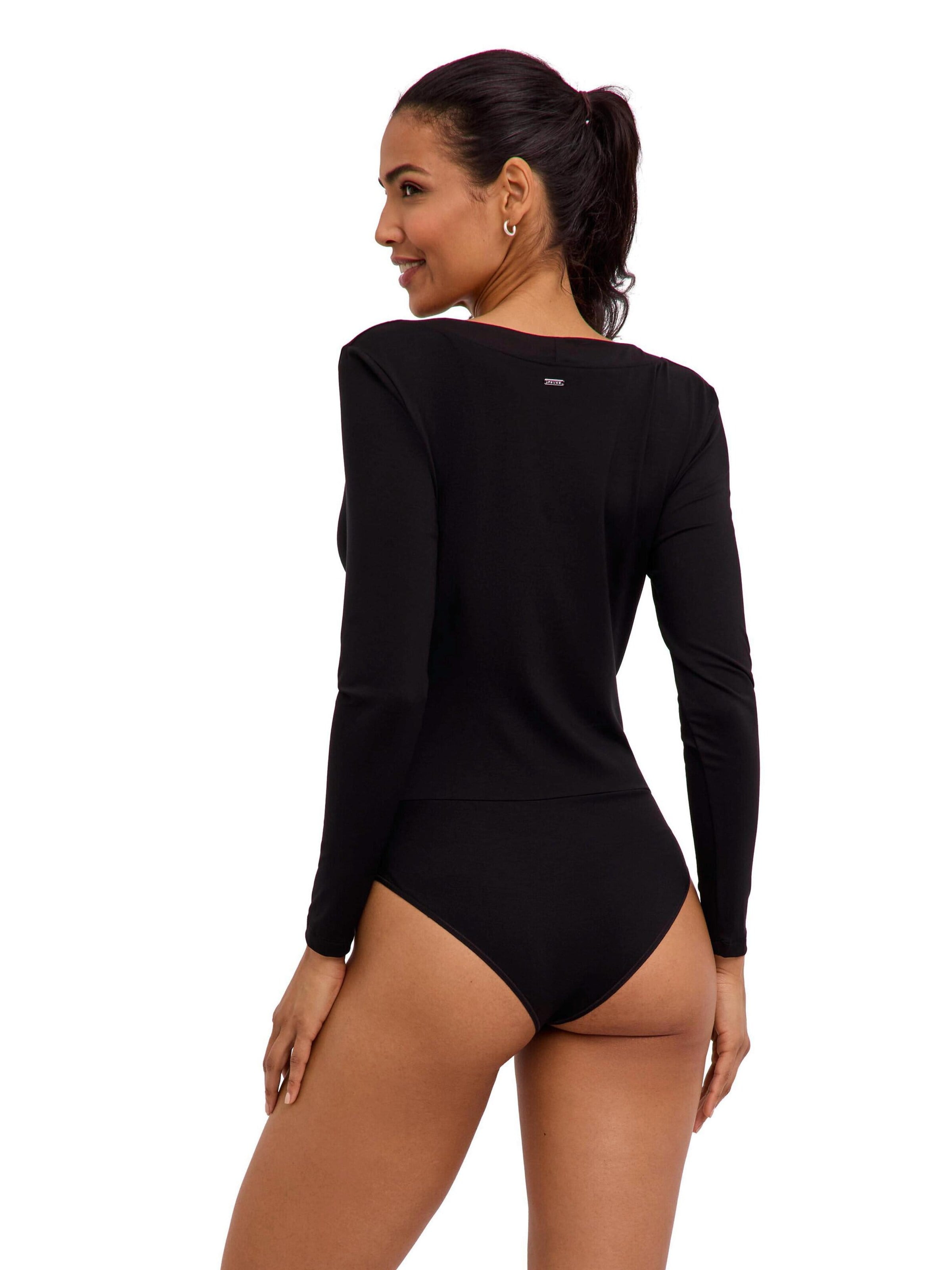 FALKE Blusenbody 'Daily Drape Brief'‌‌‌ in Schwarz