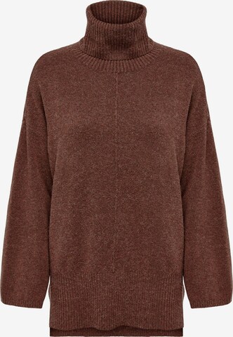 ONLY Sweater 'RICA' in Brown: front