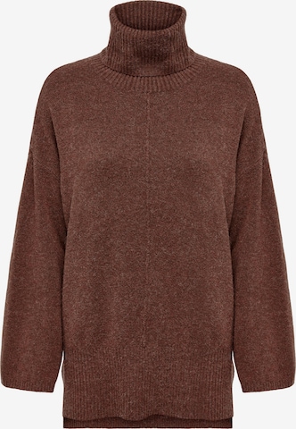 ONLY Sweater 'RICA' in Brown: front