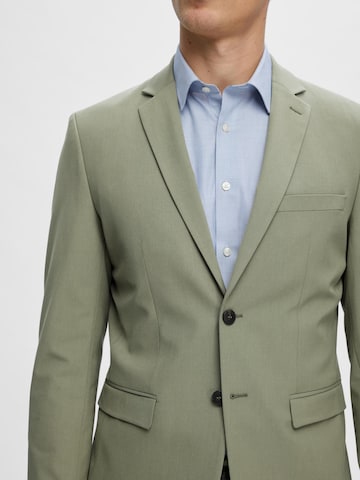 Coupe slim Veste de costume 'Liam' SELECTED HOMME en vert