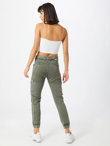 Tapered Jeans cargo 'Giselle' di Gang in verde