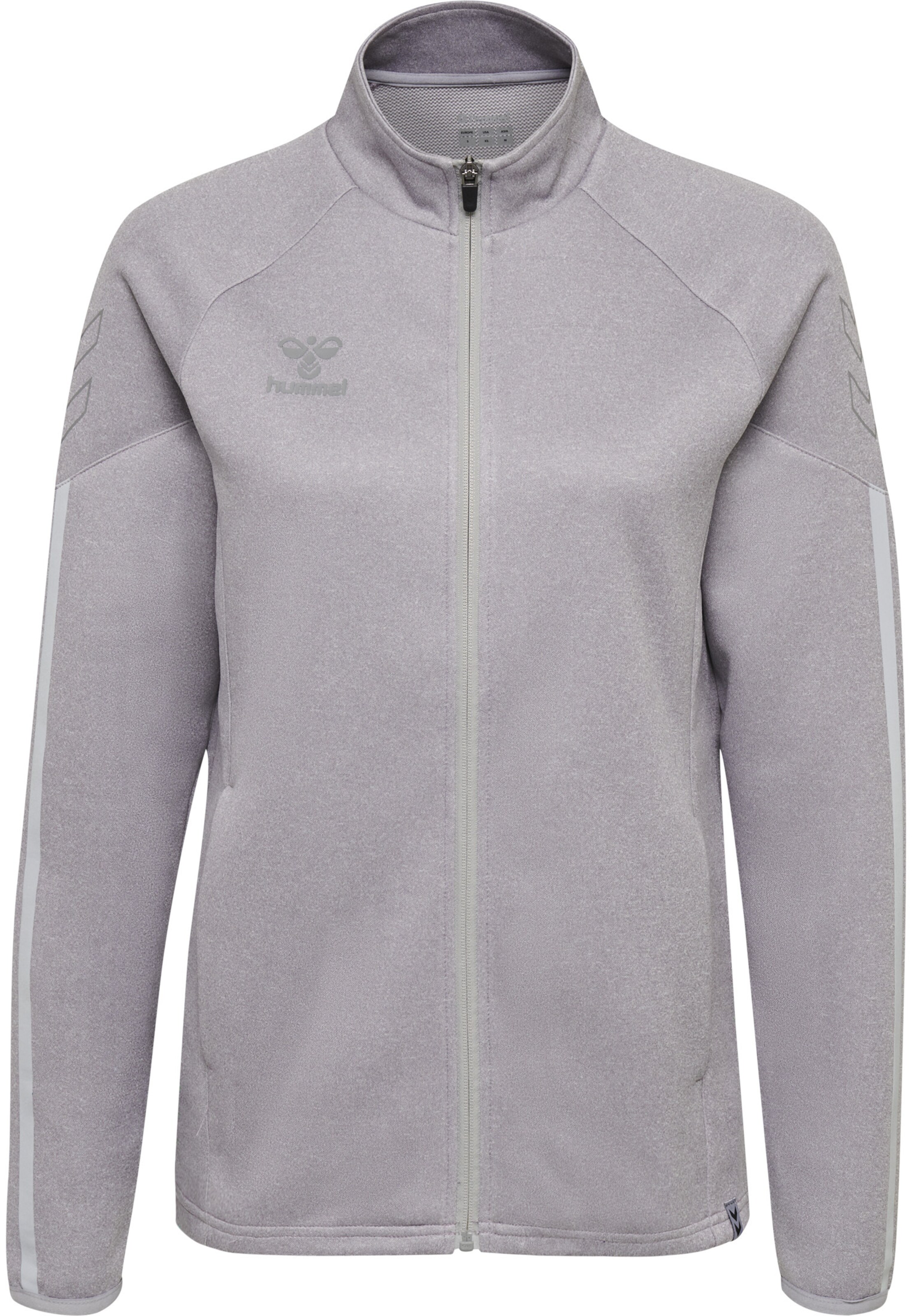 Hummel Sportsweatjacke 'Cima' in Grau: Vorderseite