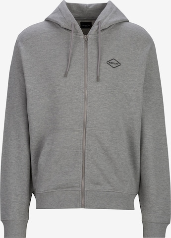 Veste de survêtement REPLAY en gris : devant
