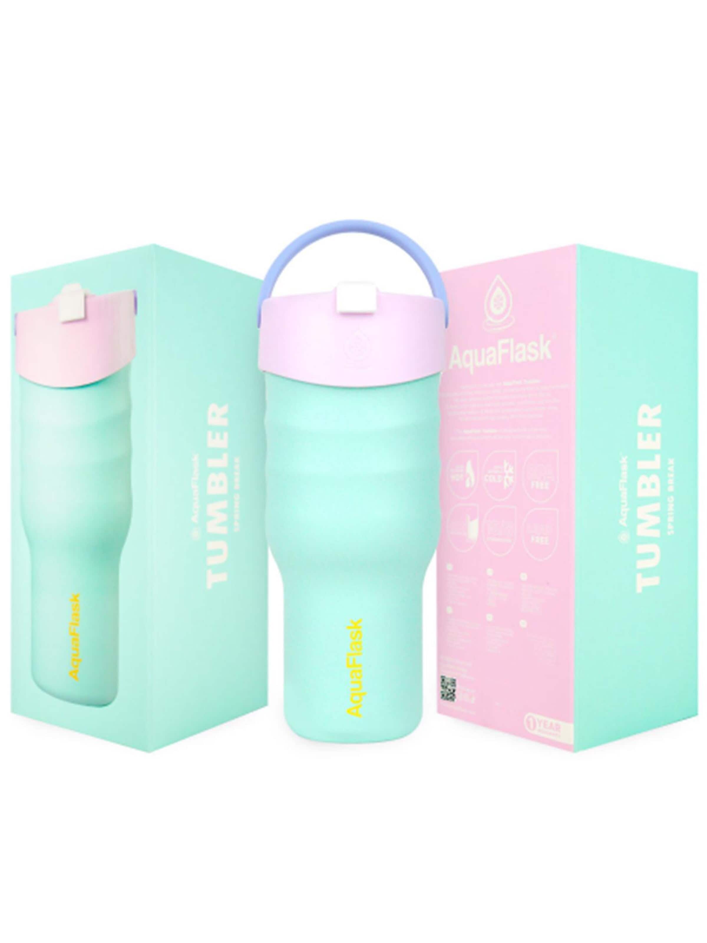 AquaFlask Láhev na vodu 'AquaFlask Termoláhev TUMBLER 887 ml' – modrá