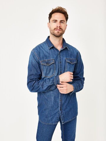PADDOCKS Regular fit Button Up Shirt in Blue: front