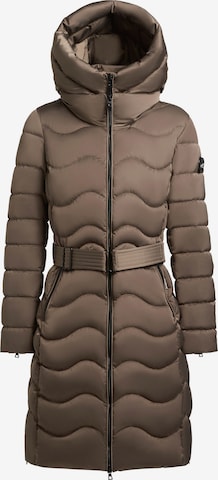 Manteau d’hiver 'Mira' khujo en marron : devant