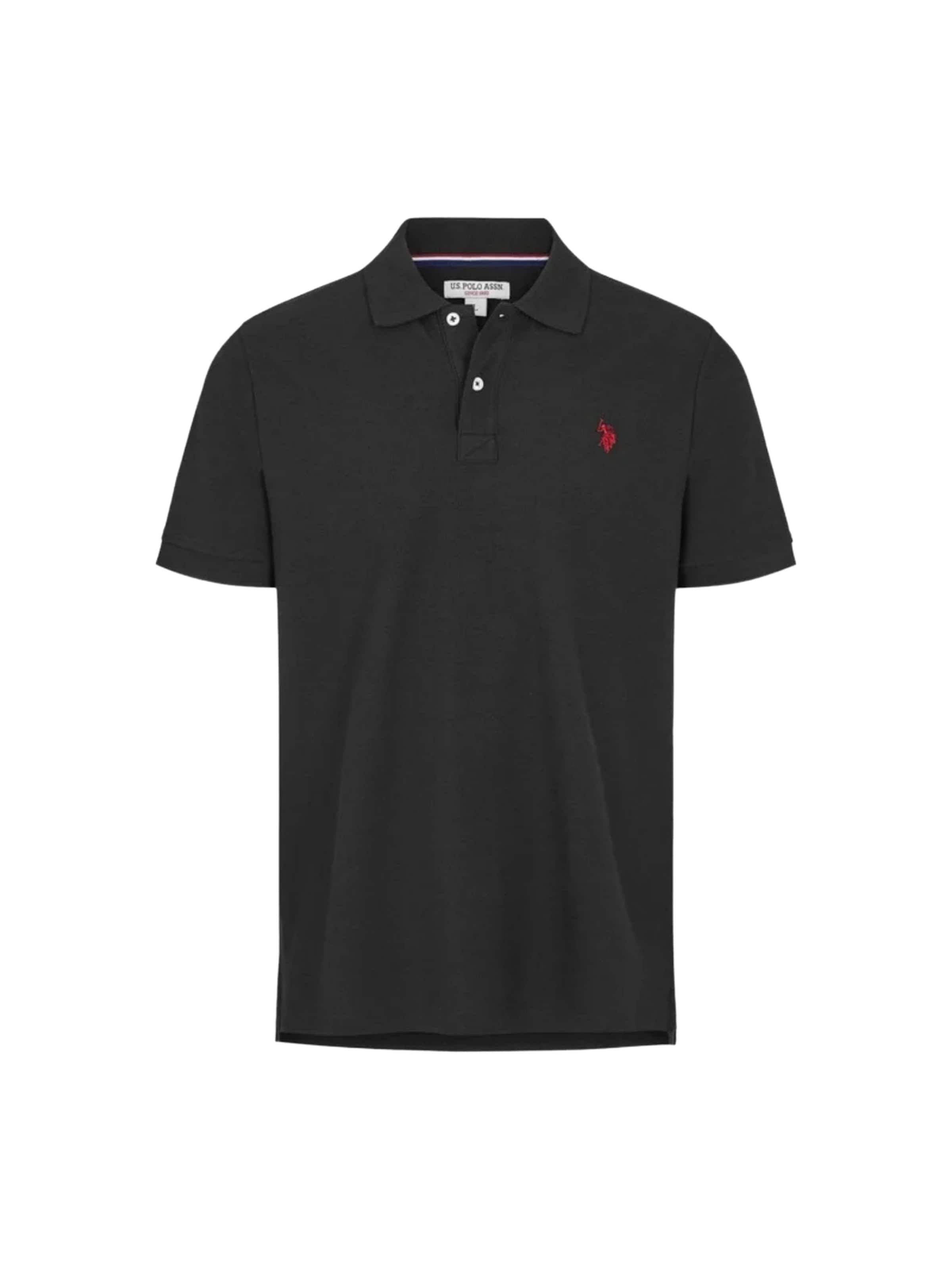 U.S. POLO ASSN. Overhemd 'Alfred' in Zwart: voorkant