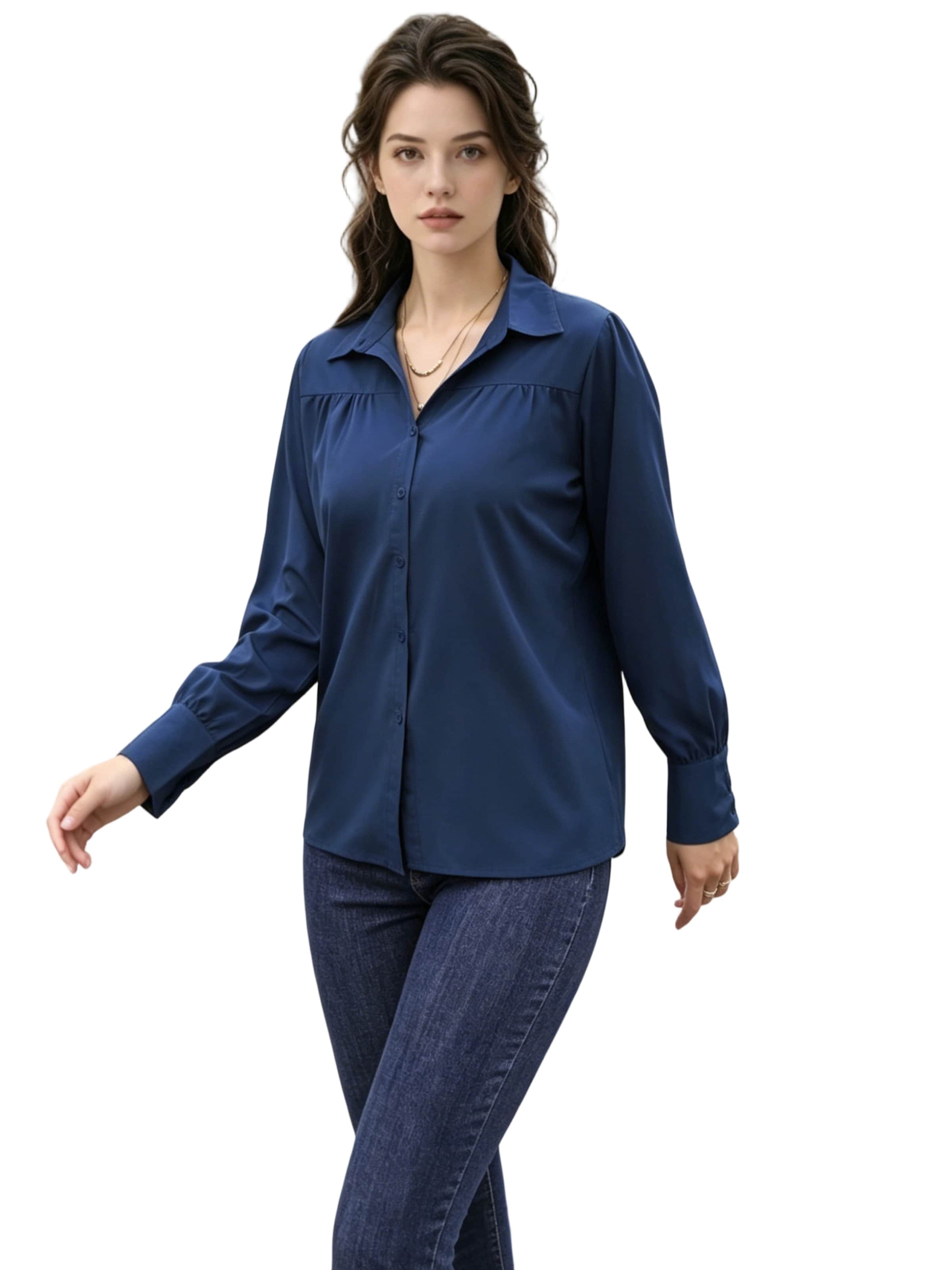 Yesfashion Bluse‌‌‌‌‌‌‌‌‌ in Blau