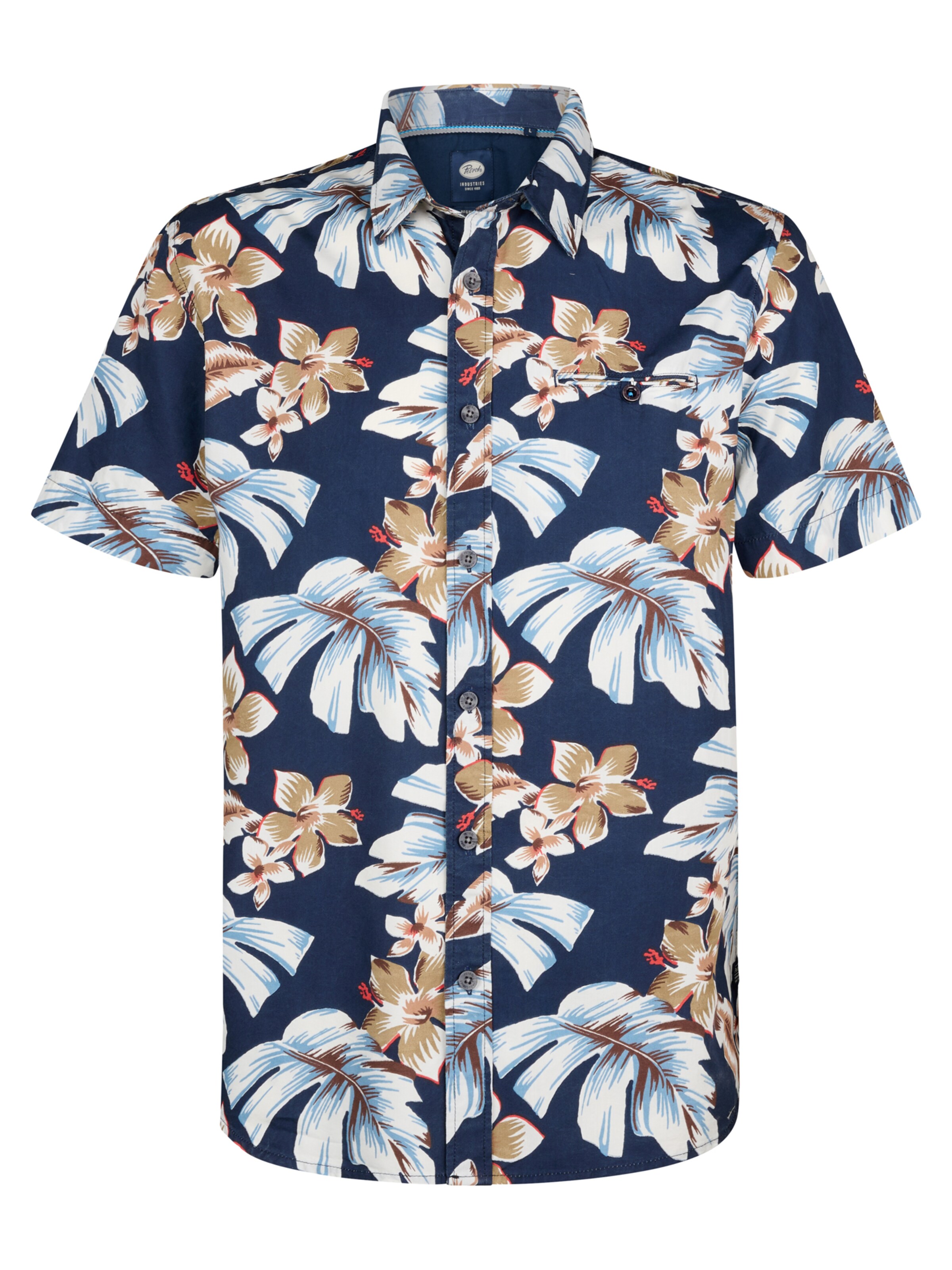 Chemise 'Conchline' Petrol Industries en bleu : devant