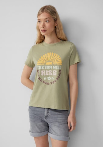 T-shirt QS en vert : devant