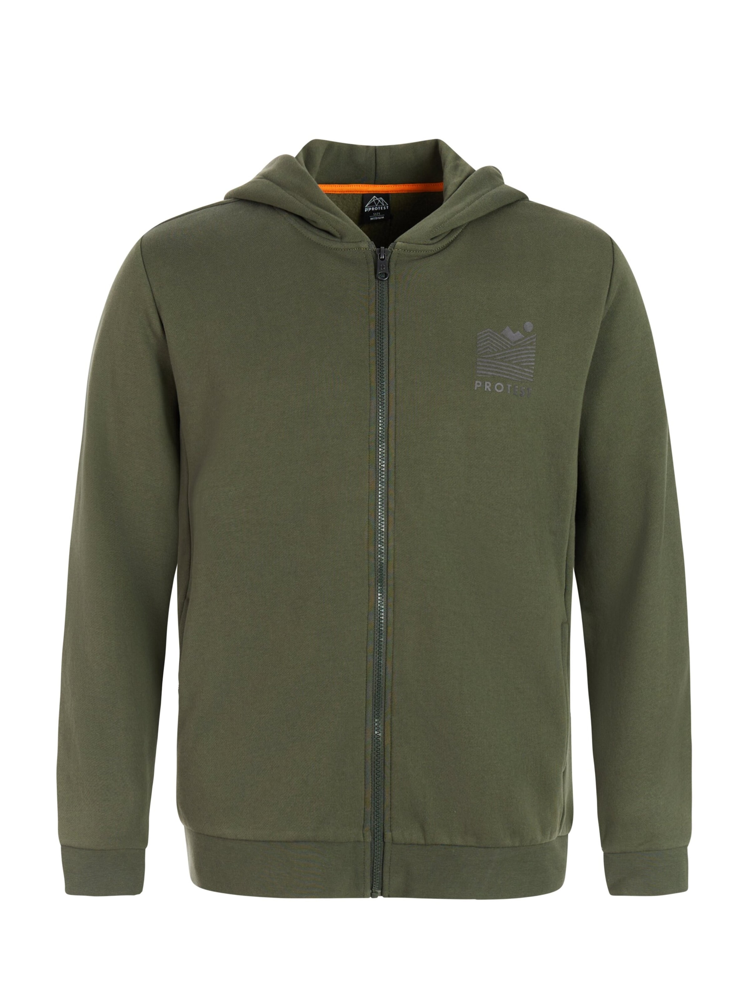 PROTEST Sportsweatshirt 'PRTCarfed' in Groen: voorkant