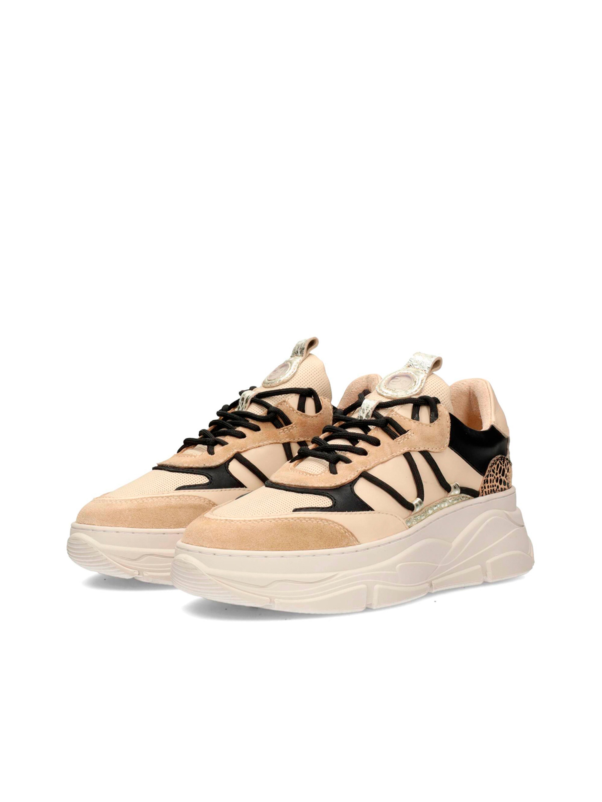 PS Poelman Sneakers laag in Beige