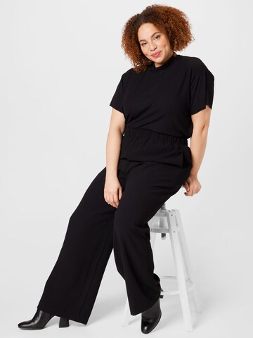 Selected Femme Curve Широки крачоли Панталон 'Tinni' в черно