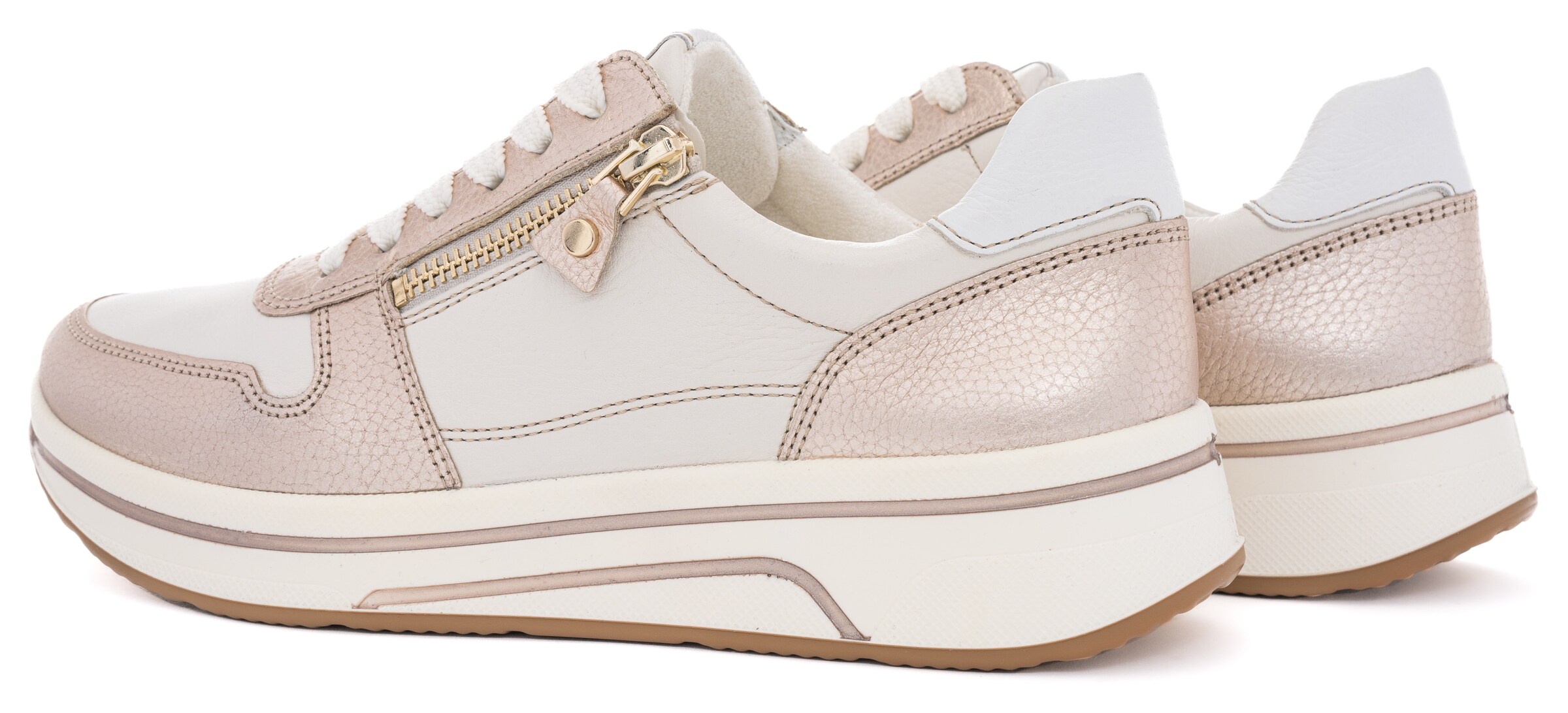 ARA Platform trainers in Beige