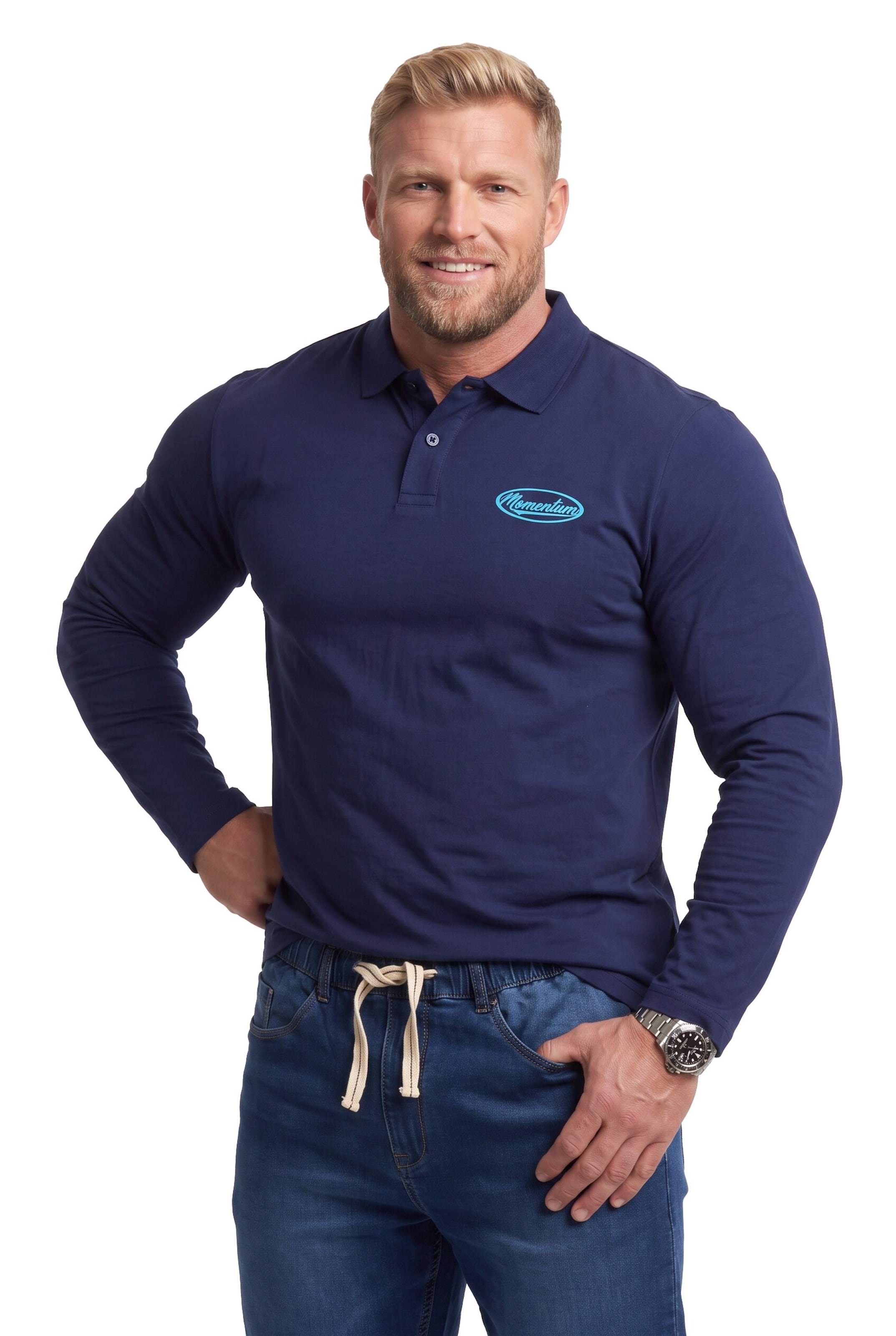 Men Plus Shirt in Blue