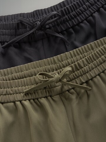 The Set Wide Leg Hose in Grün