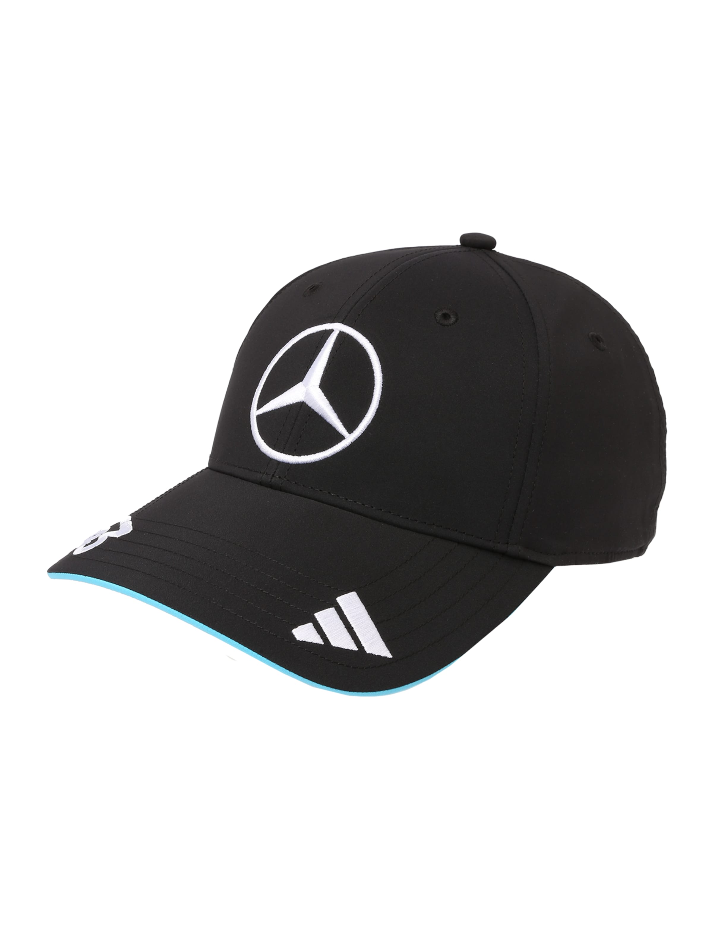 ADIDAS PERFORMANCE - Gorra deportiva 'Mercedes - AMG Petronas Formula One Team George Russel' en negro: frente
