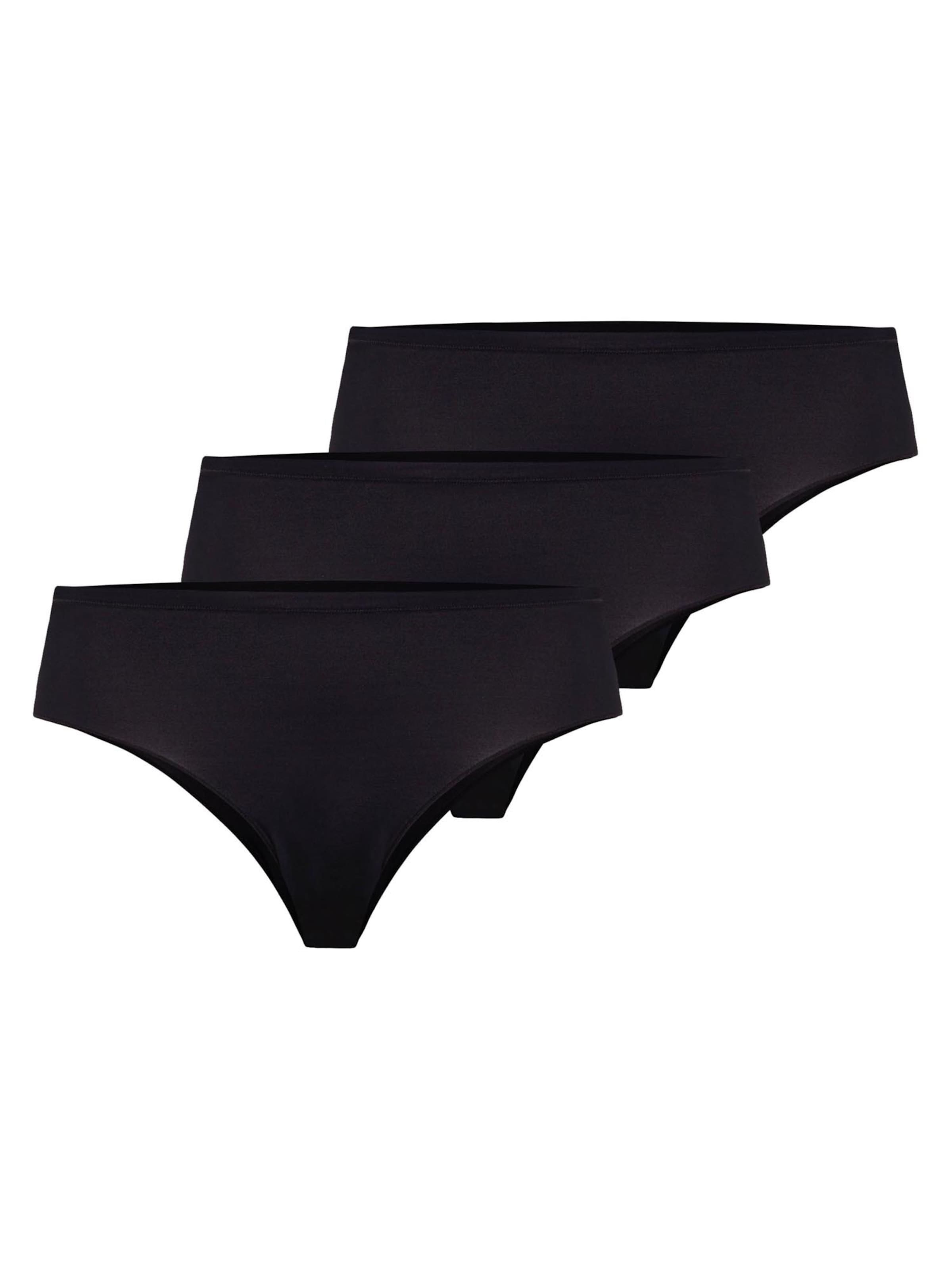 Hanro Slip 'Allure'‌‌ in Schwarz: Vorderseite
