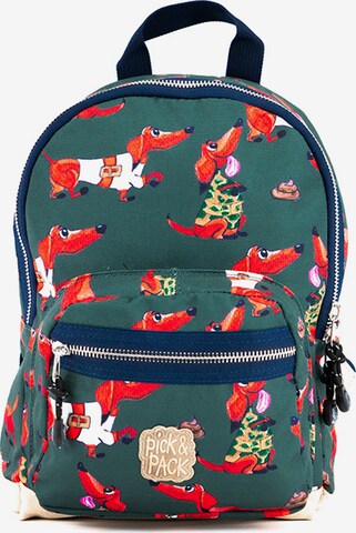 Pick & Pack Backpack 'Wiener' in Green: front