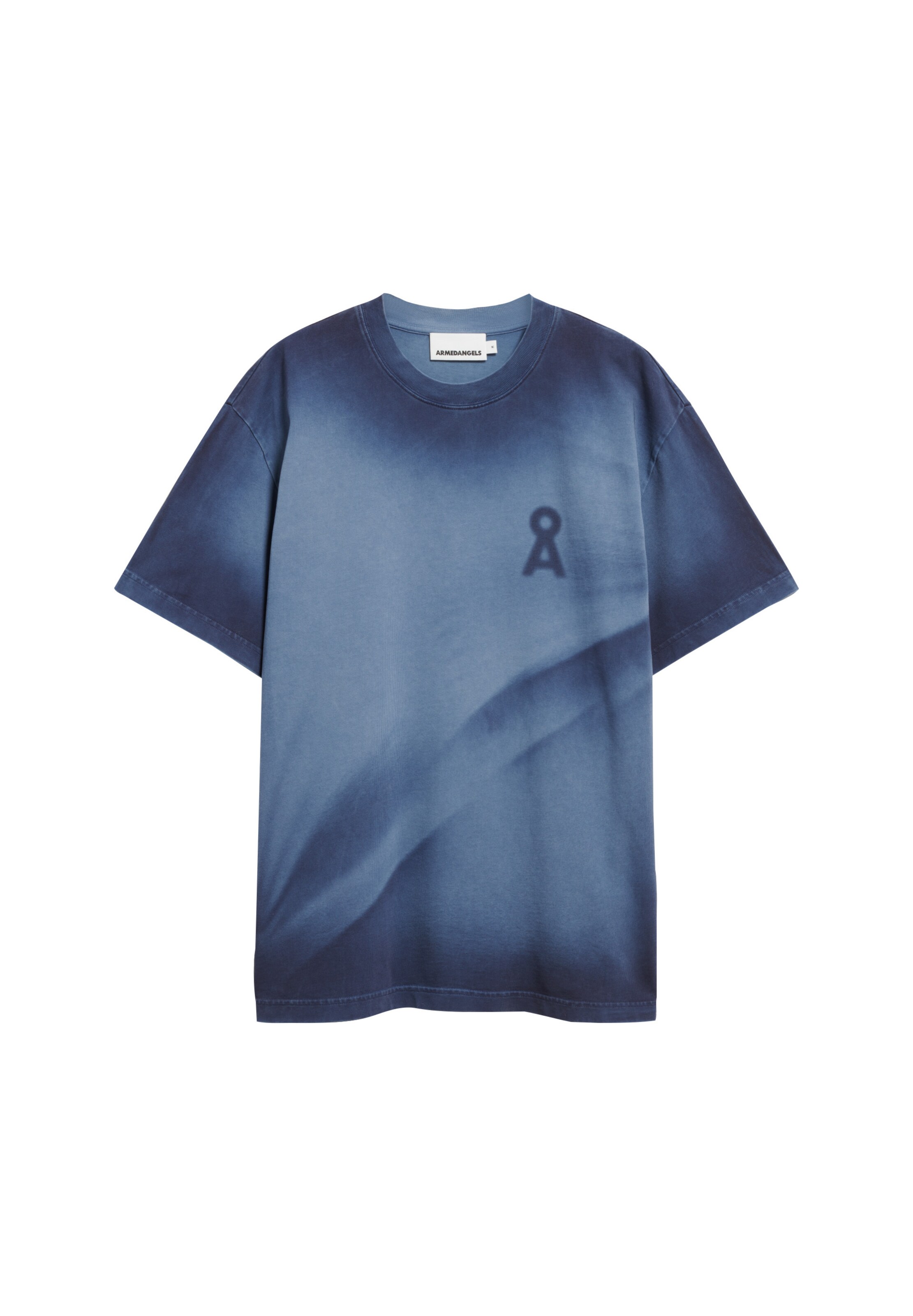 T-Shirt ARMEDANGELS en bleu : devant