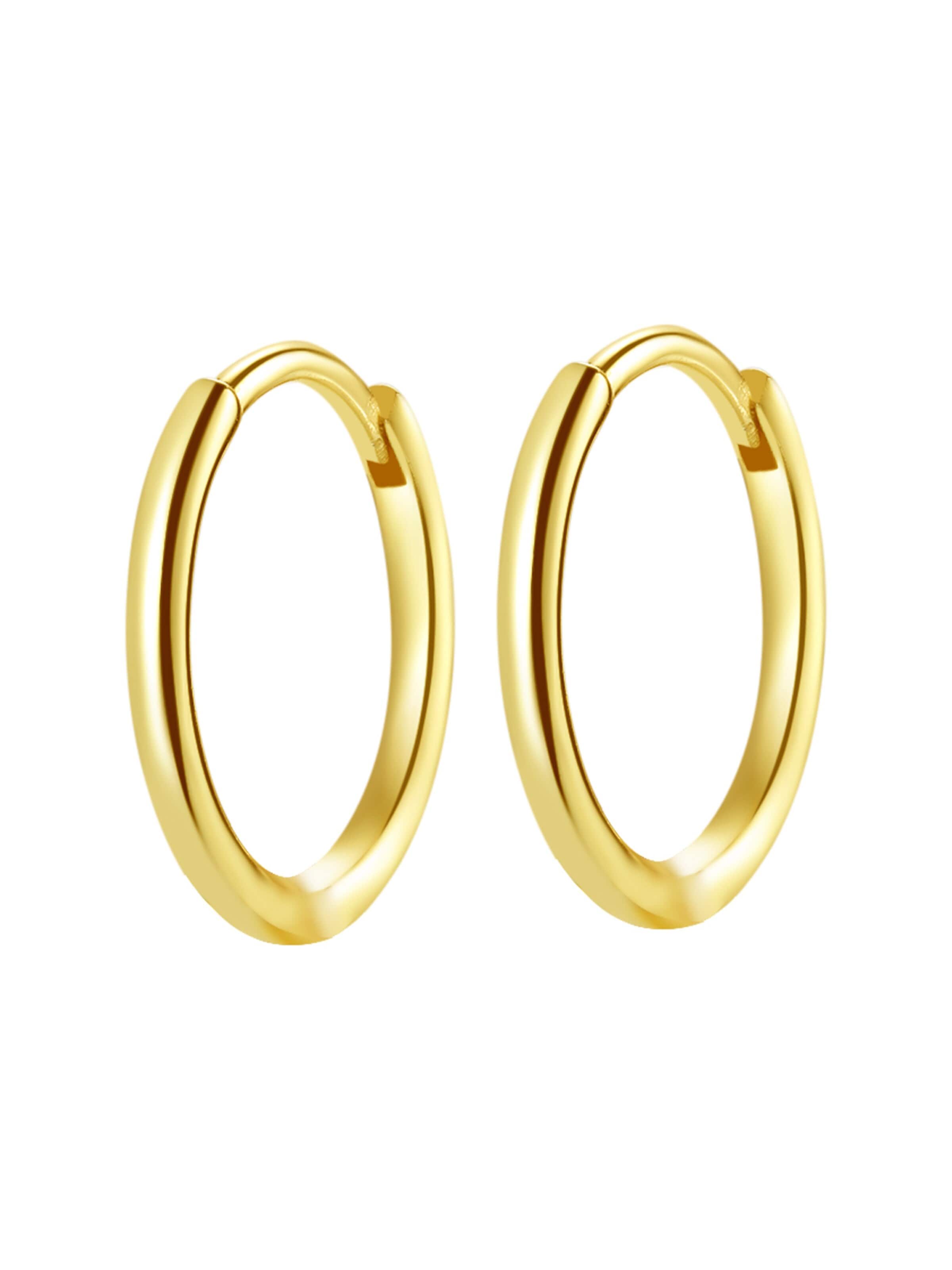 Hey Happiness Ohrring 'Basic Hoop'‌‌‌‌‌ in Gold