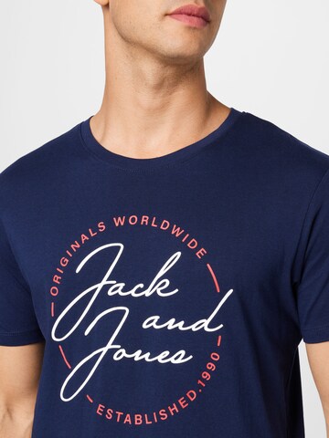 JACK & JONES Póló 'JERRYS' - kék