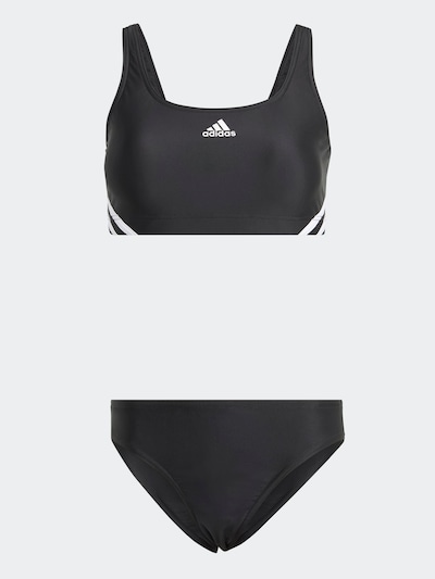 ADIDAS SPORTSWEAR Sportbikini '3-Stripes' in schwarz / weiß, Produktansicht