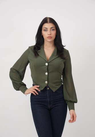 Camicia da donna di Elara in verde