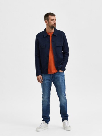 SELECTED HOMME Regular fit Tussenjas 'Nealy' in Blauw
