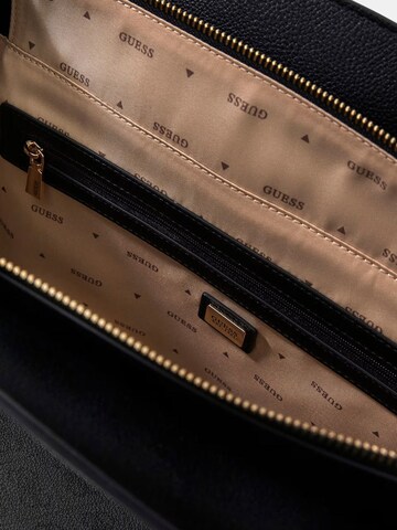 GUESS Nakupovalna torba 'Guess Cabas Lindsey Coal Logo' | črna barva