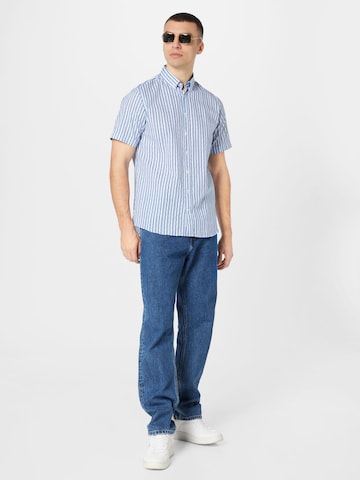 bugatti Regular fit Button Up Shirt in Blue