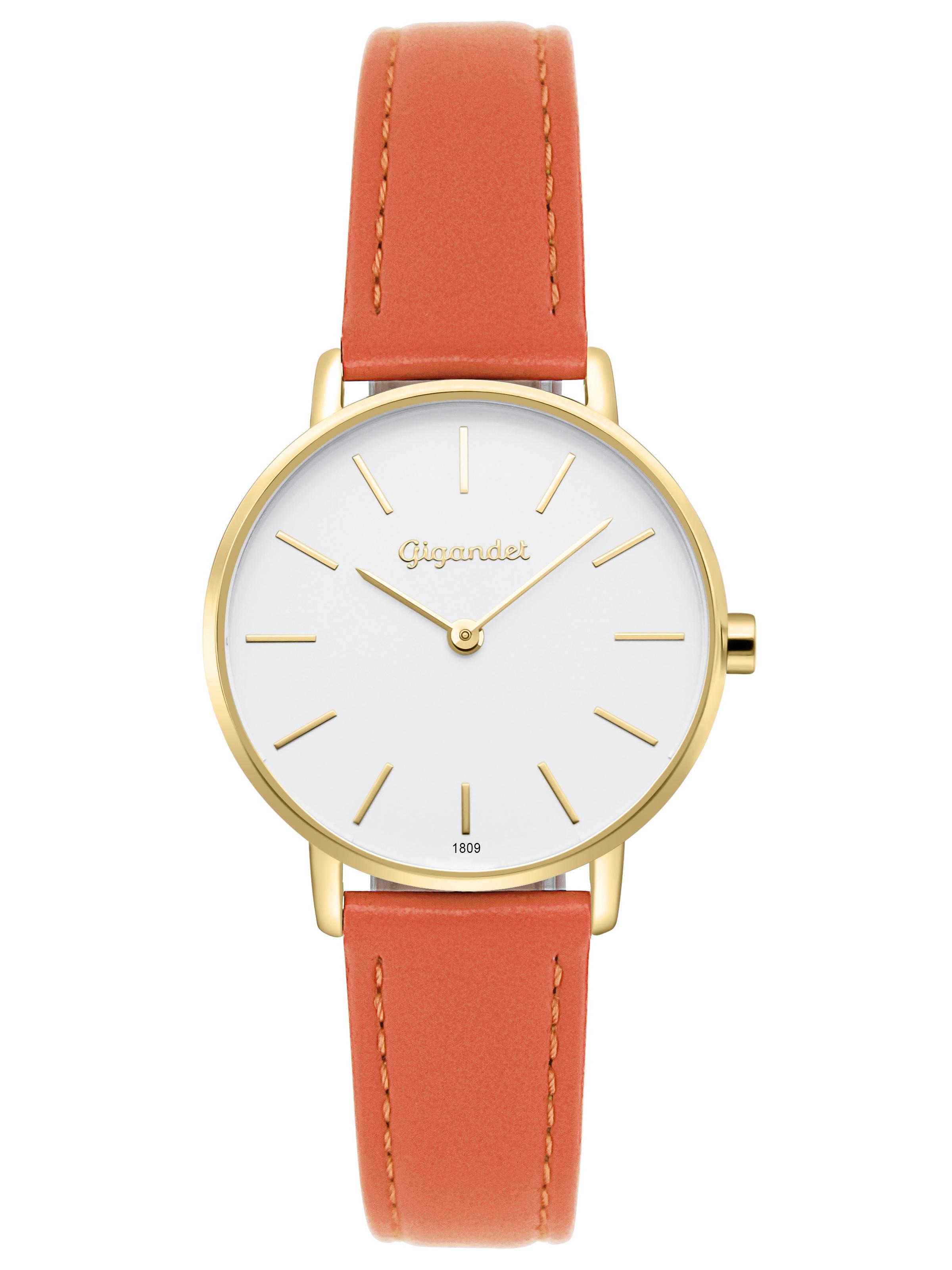 Gigandet Analoguhr 'MINIMALISM' in Gold: Vorderseite