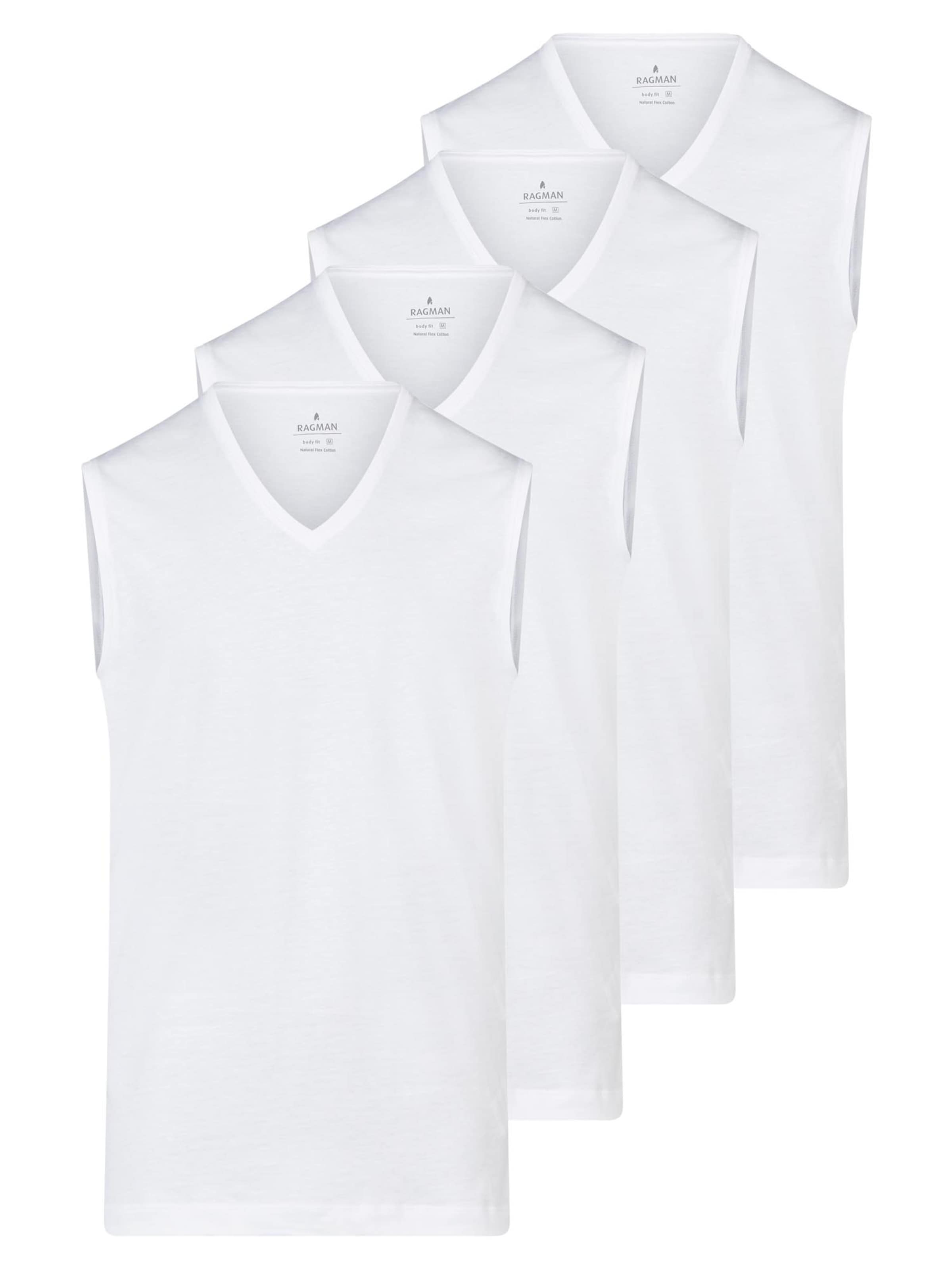 Ragman Undershirt 'Basic' in White: front