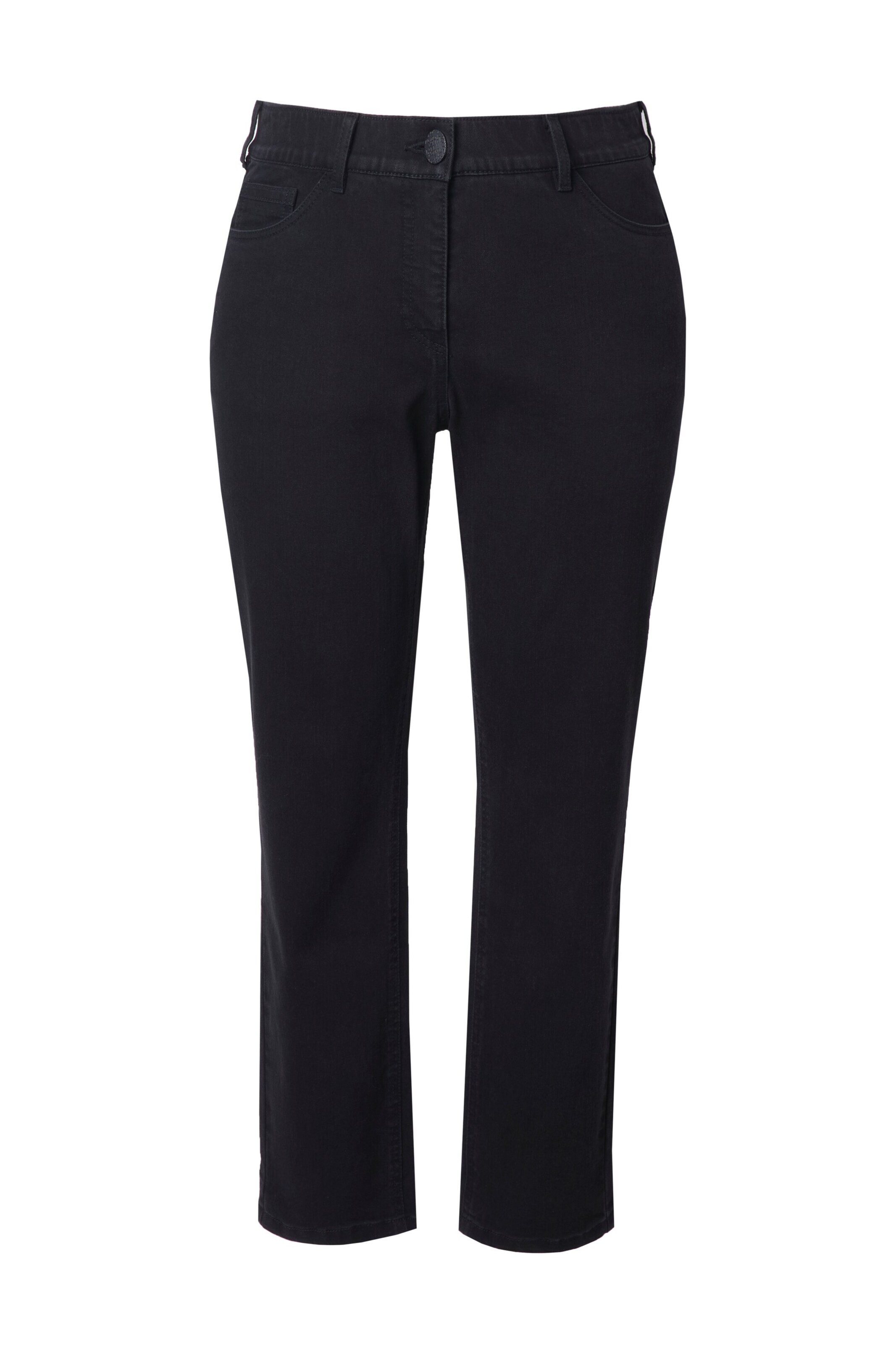 Ulla Popken Jeans in Zwart: voorkant