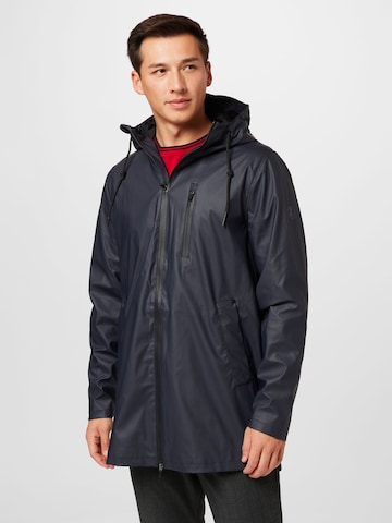 Manteau mi-saison Scalpers en bleu : devant