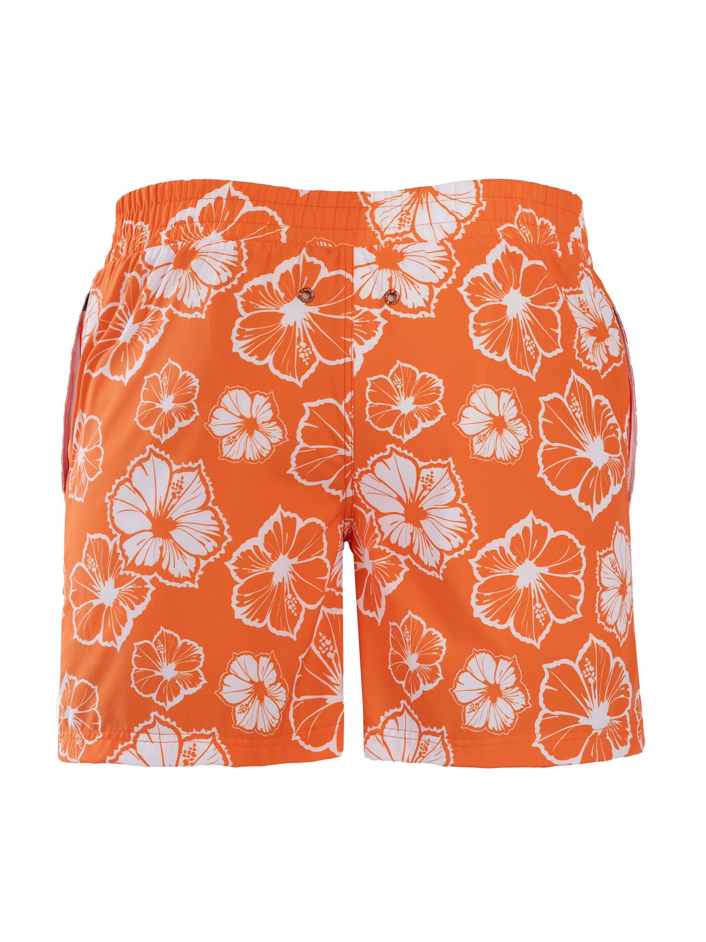 Frozen Cape Athletic Swim Trunks in Orange