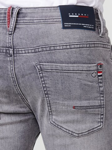 Coupe slim Jean KOROSHI en gris