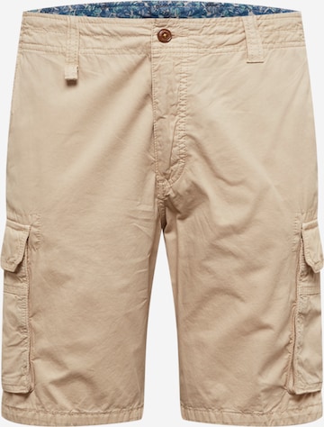 bugatti Regular Cargo Pants in Beige: front