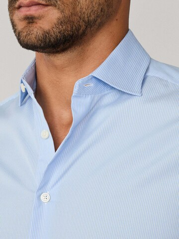 Hackett London Slim Fit Hemd in Blau