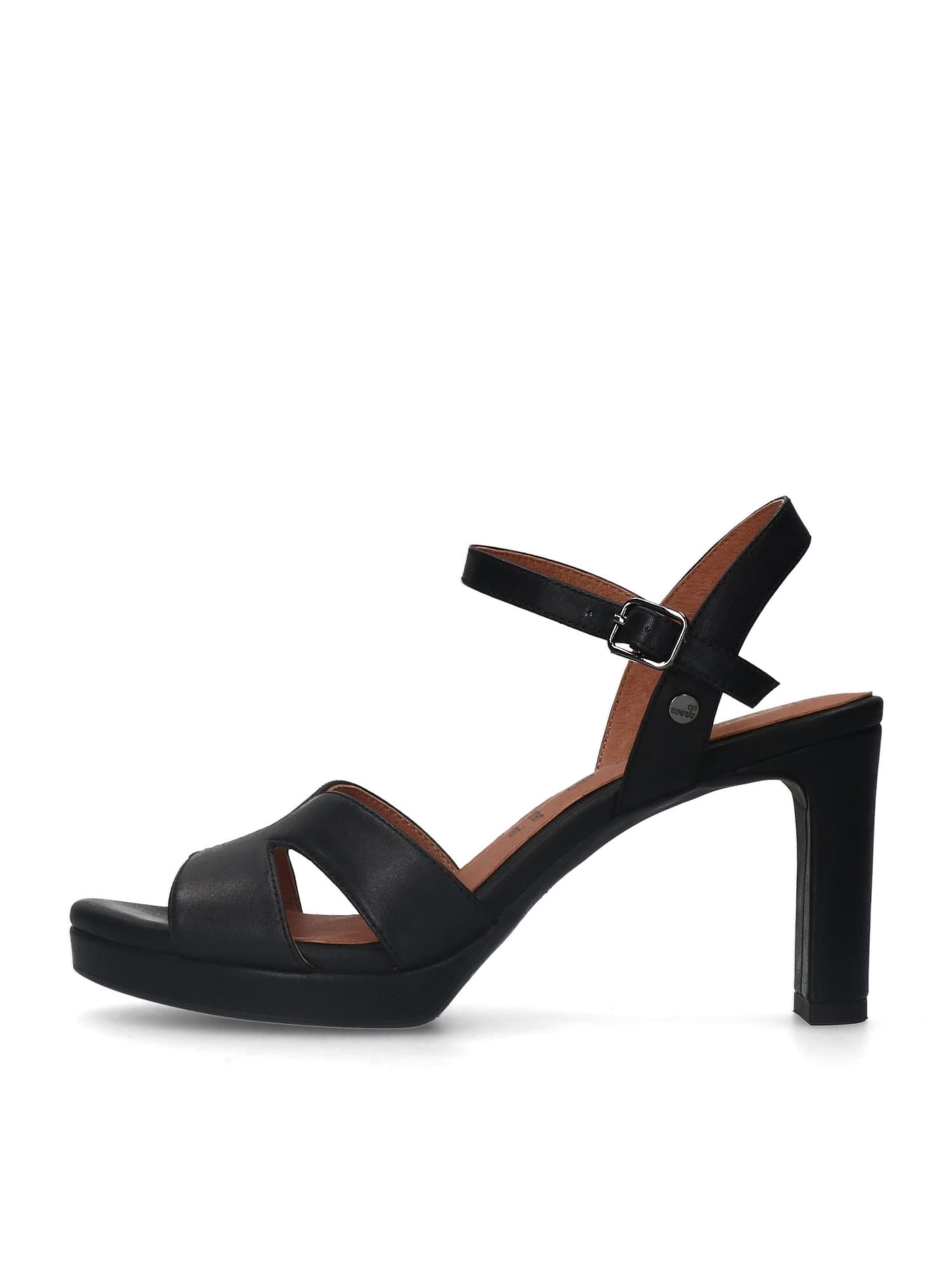 no stress Strap Sandals in Black