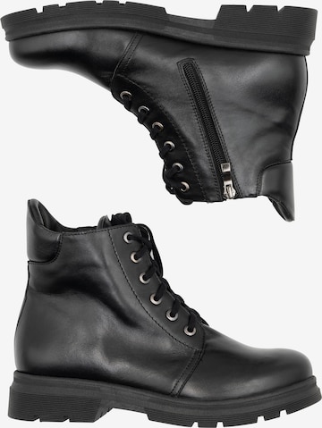 Usha Lace-Up Boots in Black