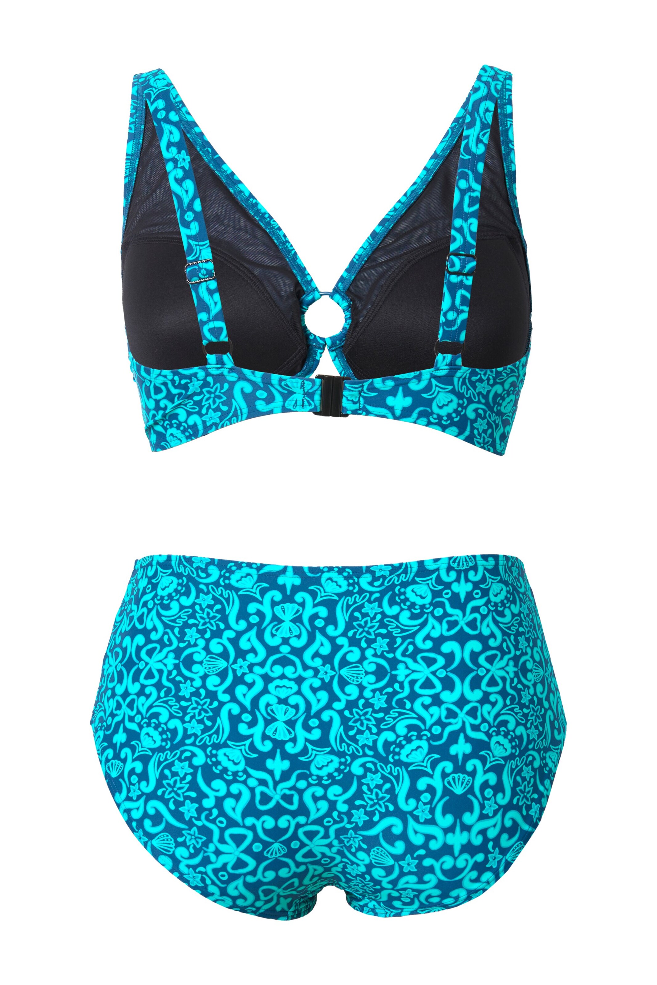 Ulla Popken Triangel Bikini in Blauw